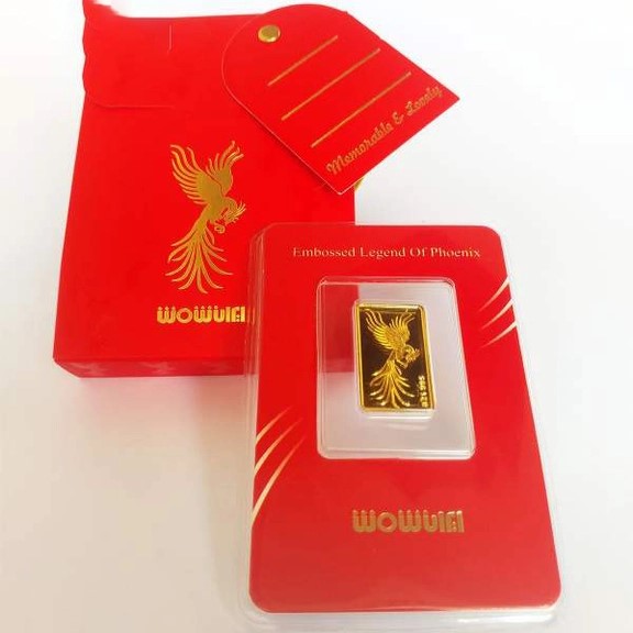 شمش طلا  1 گرمی 24 عیار ایران شمش مدل سیمرغ