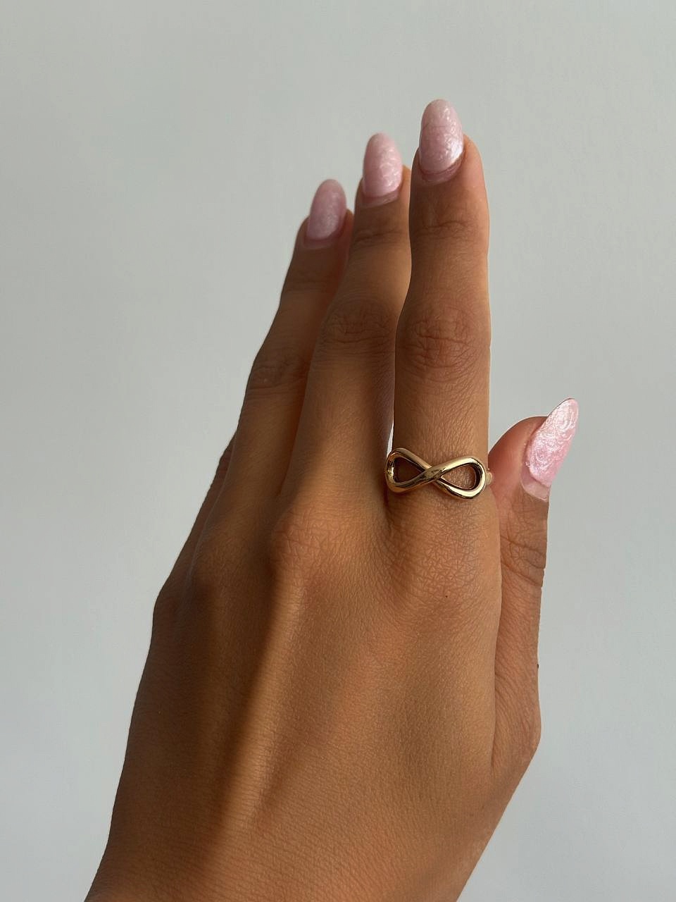 انگشتر طلا 18عیار اپال گلد مدل بی نهایت کد 2041