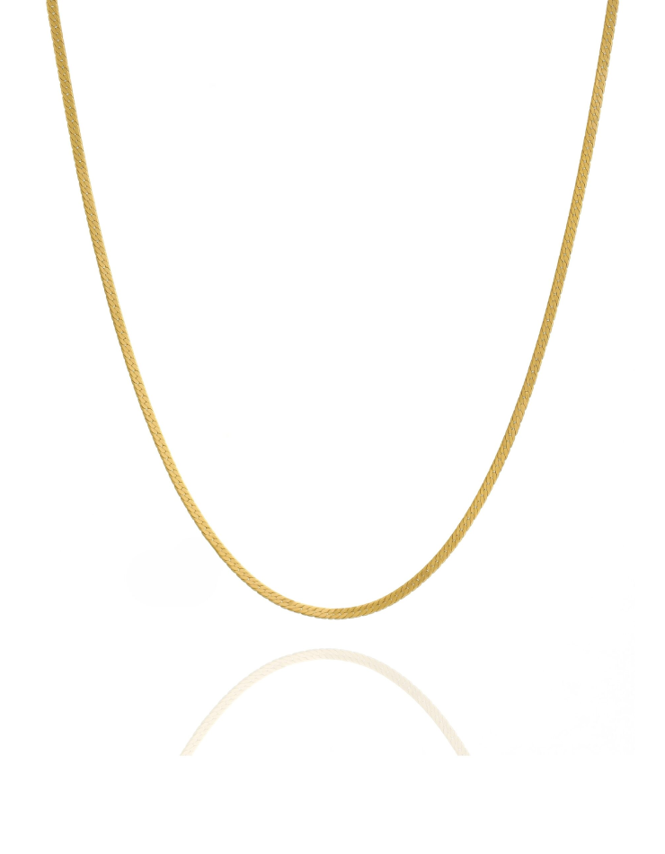 زنجیر طلا 18عیار اپال گلد مدل هرینگبون کد 060 زنجیر طلا 18عیار اپال گلد مدل هرینگبون کد 060