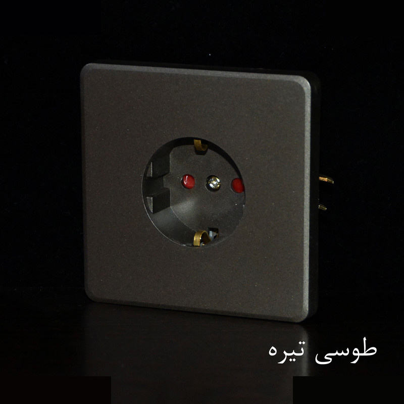پریز برق ارت دار خیام الکتریک مدل لوکس کد KH876 پریز برق ارت دار خیام الکتریک مدل لوکس کد KH876