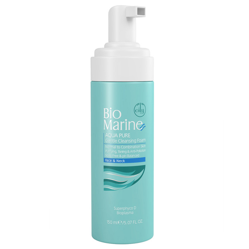 فوم شستوشوی صورت بایومارین مدل AQUA PURE حجم 150 میلیلیتر فوم شستوشوی صورت بایومارین مدل AQUA PURE حجم 150 میلیلیتر