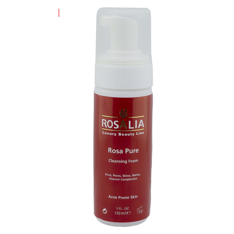 فوم پاککننده صورت رزالیا مدل Rosa Pure حجم 150 میلیلیتر فوم پاککننده صورت رزالیا مدل Rosa Pure حجم 150 میلیلیتر