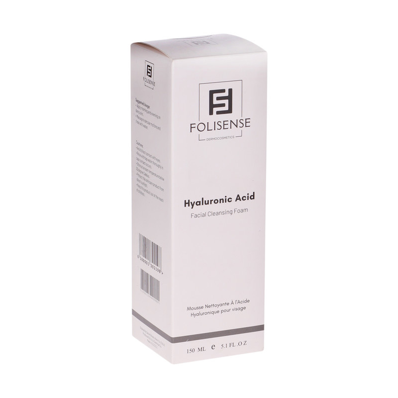 فوم شستشو صورت فولیسنس مدل Hyaluronic Acid مناسب پوستهای معمولی و خشک حجم 150 میلیلیتر