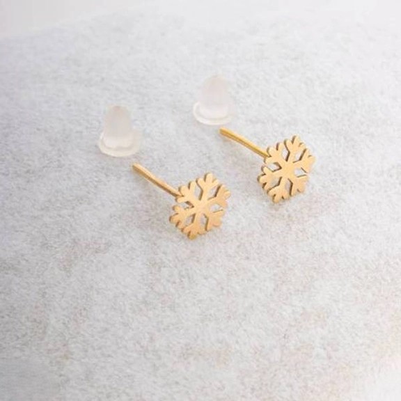 گوشواره طلا 18عیار اپال گلد مدل برف BR013 گوشواره طلا 18عیار اپال گلد مدل برف BR013