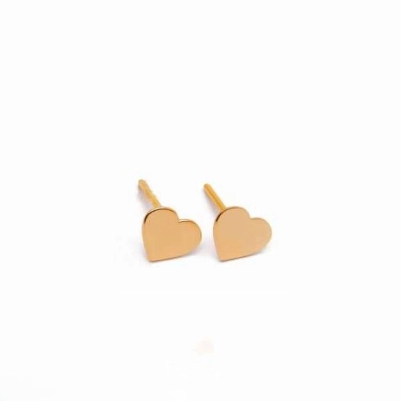 گوشواره طلا 18عیار اپال گلد مدل قلب GH017 گوشواره طلا 18عیار اپال گلد مدل قلب GH017