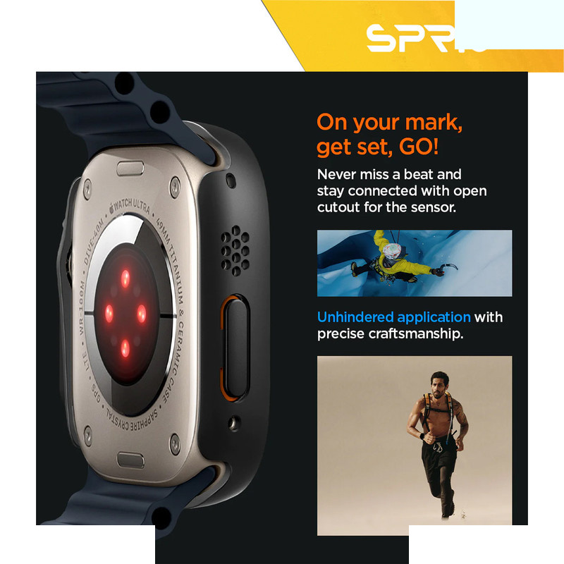 کاور اسپریگ مدل Cover-SC360 مناسب برای اپل واچ Ultra 49 میلیمتری به همراه محافظ صفحه نمایش کاور اسپریگ مدل Cover-SC360 مناسب برای اپل واچ Ultra 49 میلیمتری به همراه محافظ صفحه نمایش