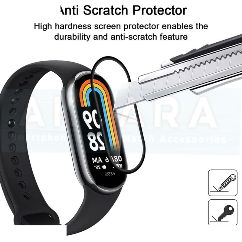 محافظ صفحه نمایش آکوآرا مدل PMMA مناسب برای ساعت هوشمند شیائومی Mi Band 5 12mm بسته دو عددی محافظ صفحه نمایش آکوآرا مدل PMMA مناسب برای ساعت هوشمند شیائومی Mi Band 5 12mm بسته دو عددی