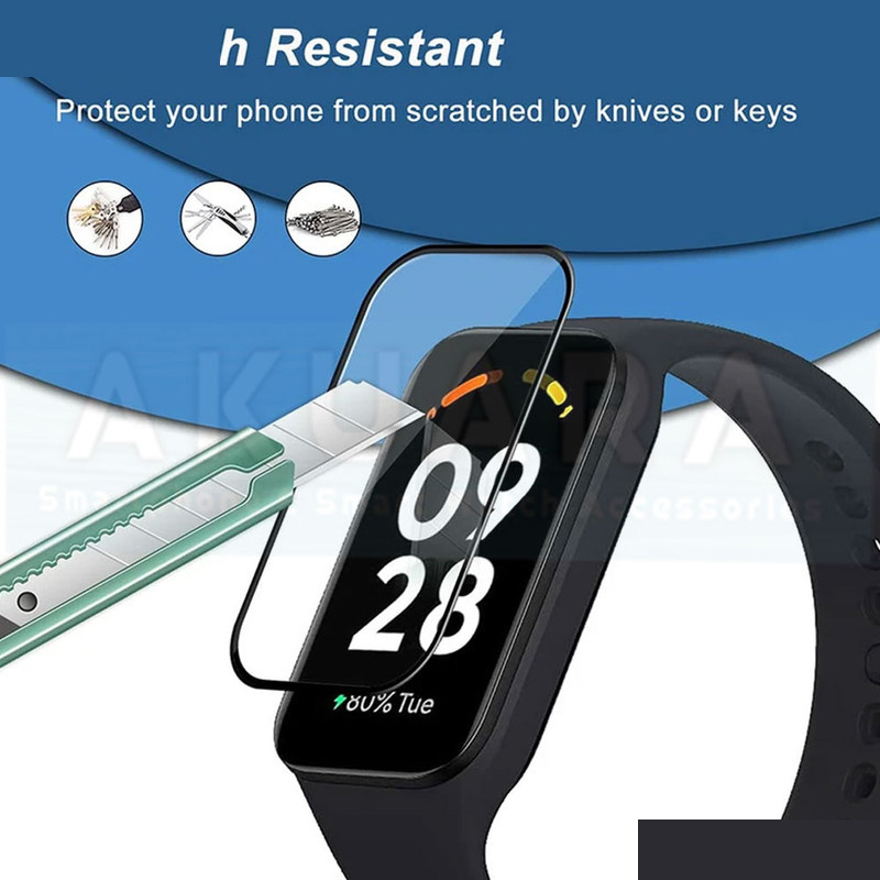 محافظ صفحه نمایش آکوآرا مدل PMMA GLS مناسب برای ساعت هوشمند شیائومی Smart Band 9 Active 46mm
