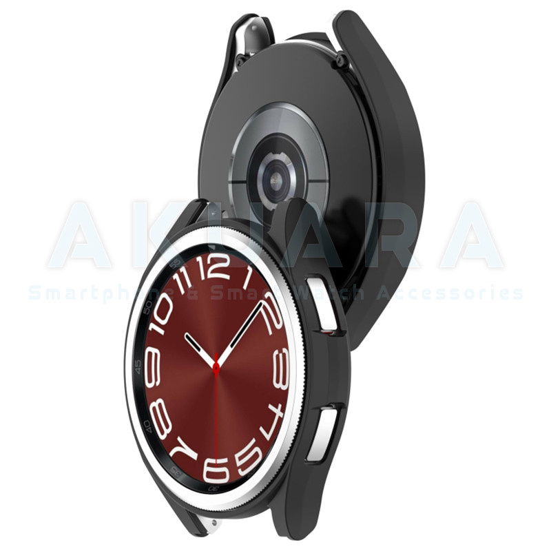 کاور آکوآرا مدل Full Protection Guard مناسب برای ساعت هوشمند سامسونگ Galaxy watch 6 47mm به همراه محافظ صفحه نمایش