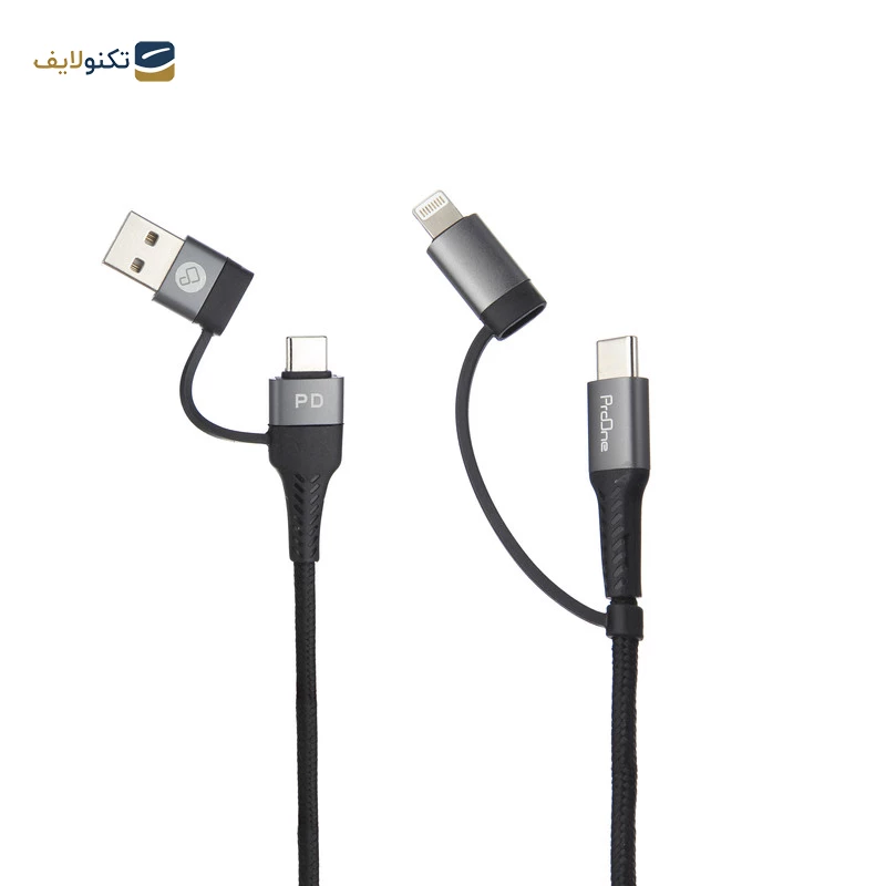 کابل تبدیل USB / USB-C به لایتنینگ / USB-C پرووان مدل PCC395PD طول 1 متر