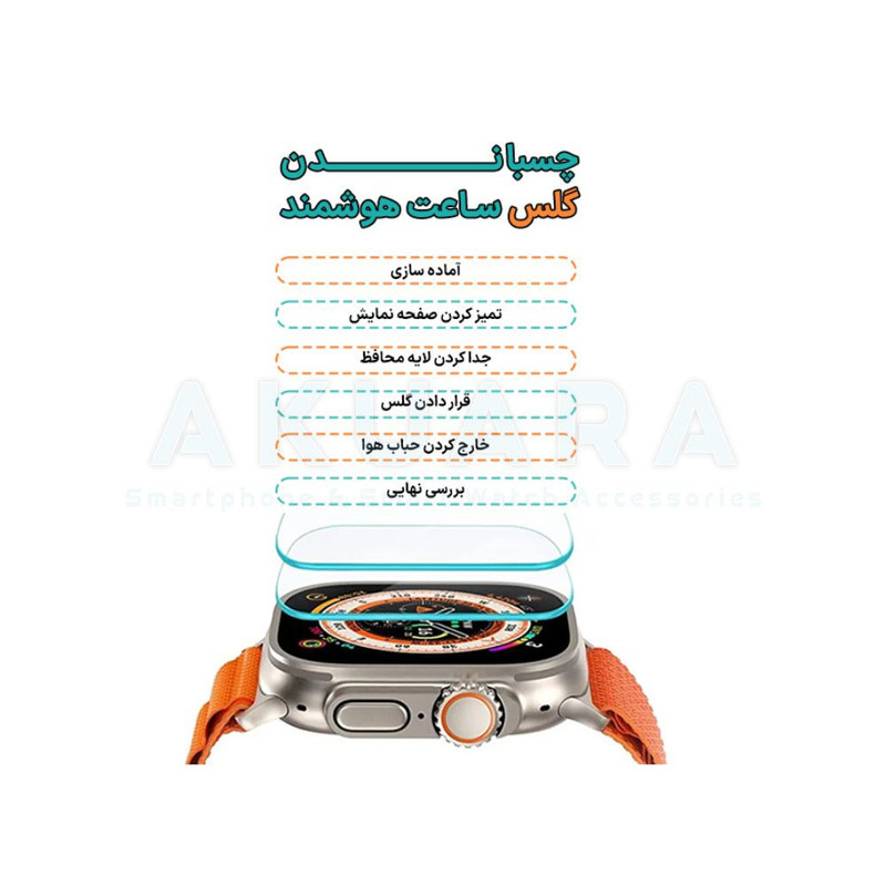 محافظ صفحه نمایش آکوآرا مدل PMMA مناسب برای ساعت هوشمند الترا HW8 ULTRA MAX محافظ صفحه نمایش آکوآرا مدل PMMA مناسب برای ساعت هوشمند الترا HW8 ULTRA MAX