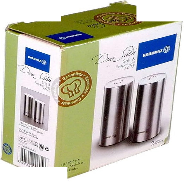 ست نمکدان فلفل پاش کرکماز مدل satin کد 602 مجموعه 2 عددی