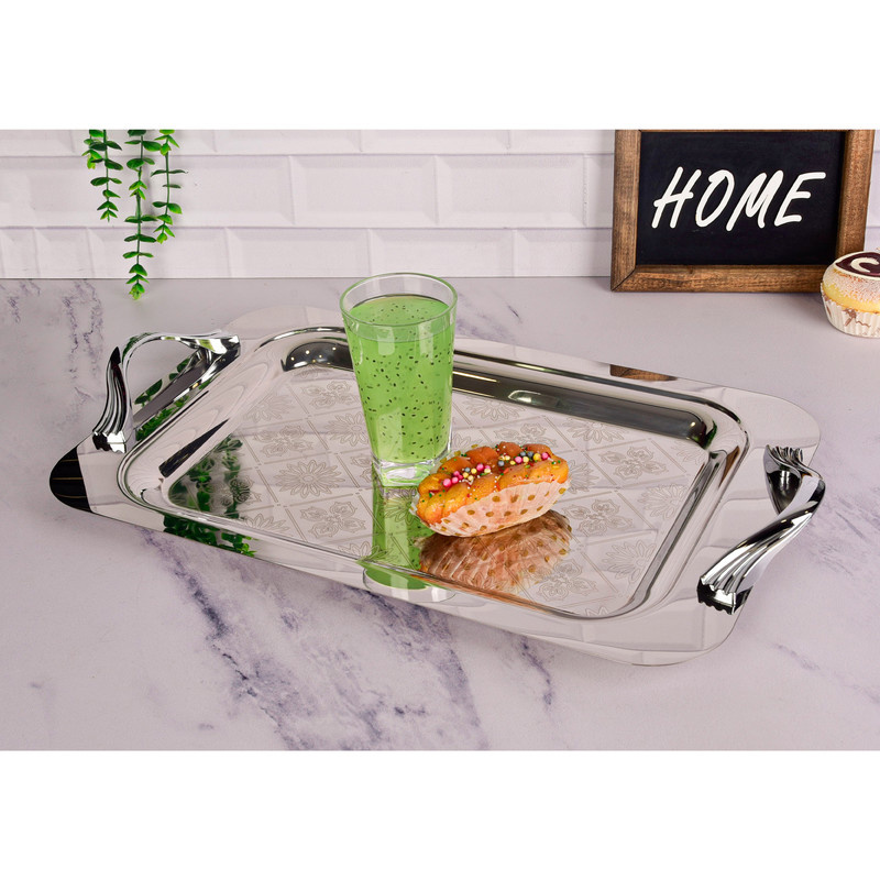 سینی دسته دار یونیک کد 4033 سایز 30*52 سانتی متر