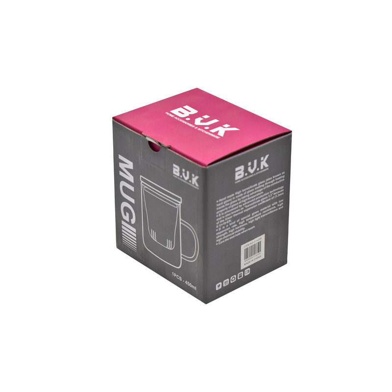 لیوان دمنوش بی.وی.کی مدل شفاف کد 314206