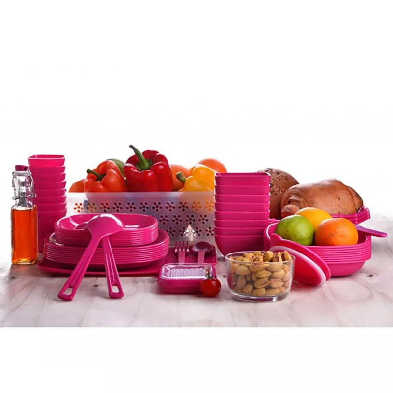 سبد پیک نیک 85 پارچه لیمون مدل 896