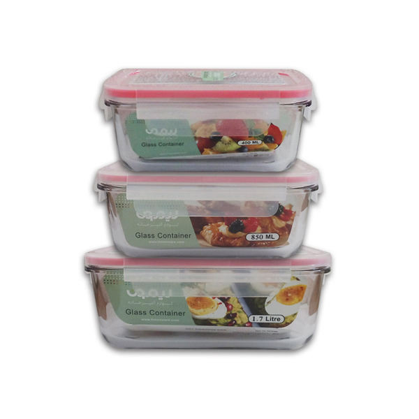 ظرف نگهدارنده لیمون مدل 1806 مجموعه 3 عددی