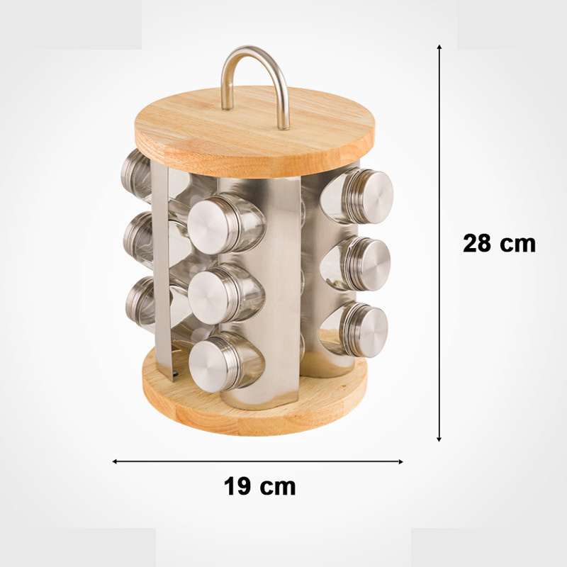 ست جاادویه 12 پارچه لیمون کد DH2347 به همراه استند