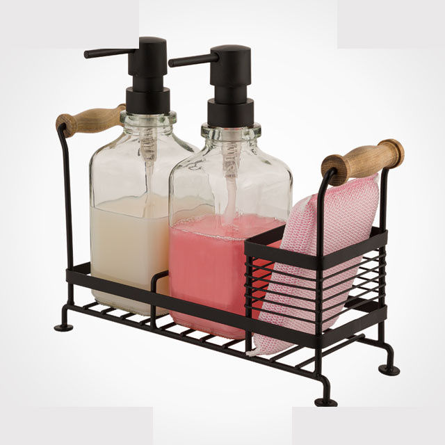 پمپ مایع ظرفشویی لیمون مدل دوقلو به همراه استند