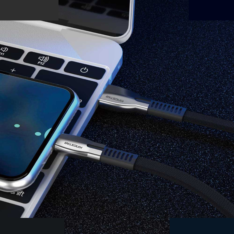 کابل تبدیل USB به لایتنینگ کینگ استار مدل K345i طول 1 متر کابل تبدیل USB به لایتنینگ کینگ استار مدل K345i طول 1 متر