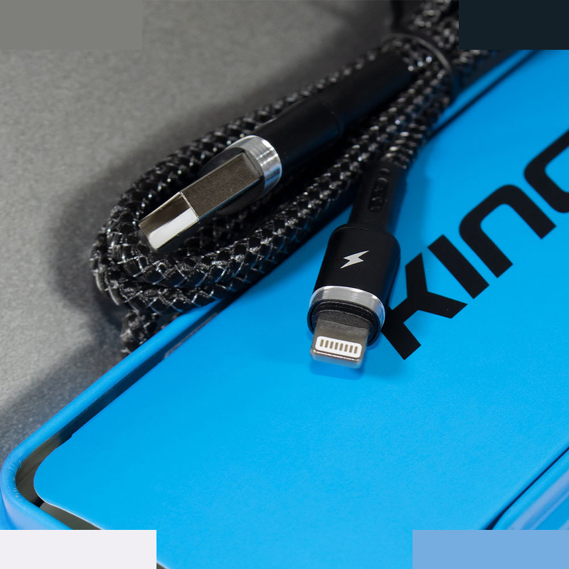 کابل تبدیل USB به لایتنینگ کینگ استار مدل K325i طول 1 متر کابل تبدیل USB به لایتنینگ کینگ استار مدل K325i طول 1 متر