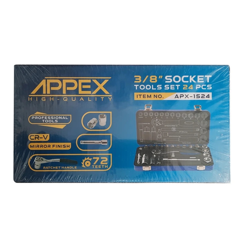 جعبه بکس اپکس مدل AJ-APX-1524 مجموعه 24 عددی جعبه بکس اپکس مدل AJ-APX-1524 مجموعه 24 عددی