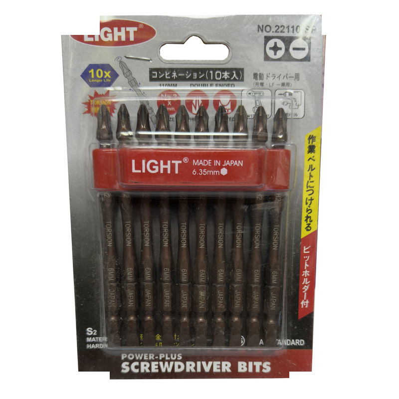 سری پیچ گوشتی یکسر دو سو یکسر چهار سو لایت مدل SMT-LIGHT-JAPAN-22110-SP بسته 10 عددی سری پیچ گوشتی یکسر دو سو یکسر چهار سو لایت مدل SMT-LIGHT-JAPAN-22110-SP بسته 10 عددی