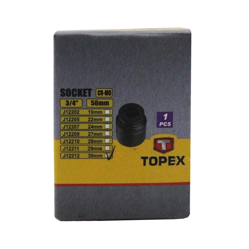 سری بکس تاپکس مدل فشارقوی کد SMT-TOPEX-3/4INCH-30MM--MESHKI-FESHAR GAVI سایز 30 میلی متر سری بکس تاپکس مدل فشارقوی کد SMT-TOPEX-3/4INCH-30MM--MESHKI-FESHAR GAVI سایز 30 میلی متر