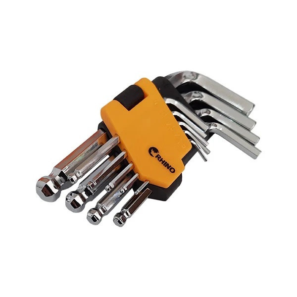 آچار آلن رینو مدل SMT-SHORTARB BALL POINRT HEX KEY -9PCS -4110bمجموعه 9 عددی