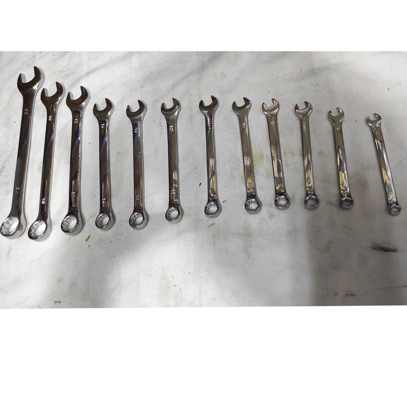 آچار یکسر تخت و یکسر رینگی  اچ تی 252 مدل SMT-HT252-INDIA6-22MM-12pcs مجموعه 12 عددی