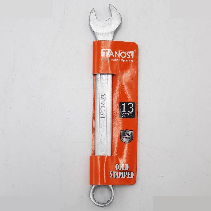 آچار یکسر تخت و یکسر رینگی تانوس مدل SMT-TANOS-14MM-RING TAKHT سایز 13 میلی متر آچار یکسر تخت و یکسر رینگی تانوس مدل SMT-TANOS-14MM-RING TAKHT سایز 13 میلی متر