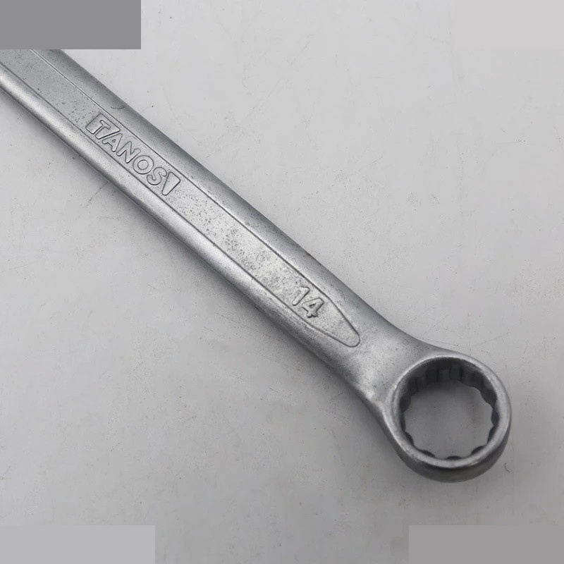 آچار یکسر تخت و یکسر رینگی تانوس مدل SMT-TANOS-14MM-TAKHT-RING سایز 14 میلی متر