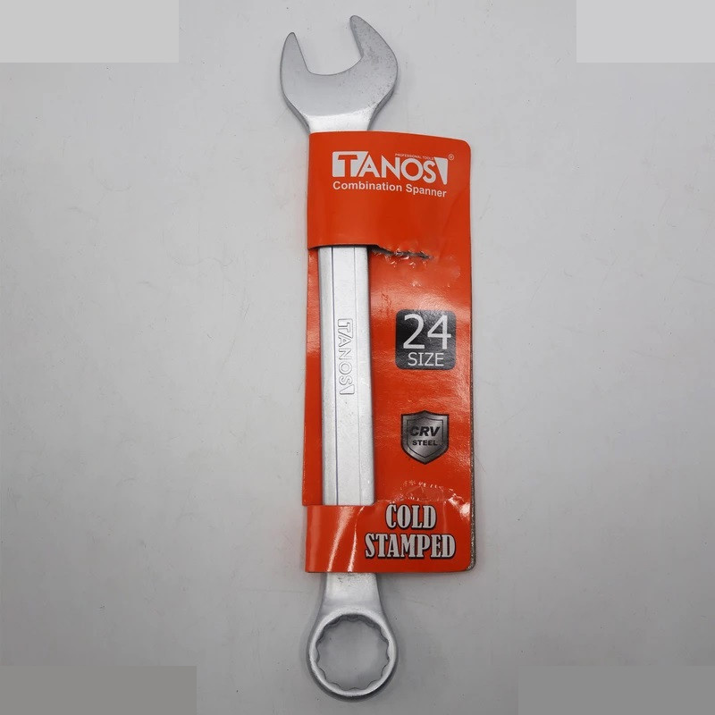 آچار یکسر تخت و یکسر رینگی تانوس مدل SMT-TANS-24-ye sar takht ye sar ring سایز 24 میلی متر آچار یکسر تخت و یکسر رینگی تانوس مدل SMT-TANS-24-ye sar takht ye sar ring سایز 24 میلی متر