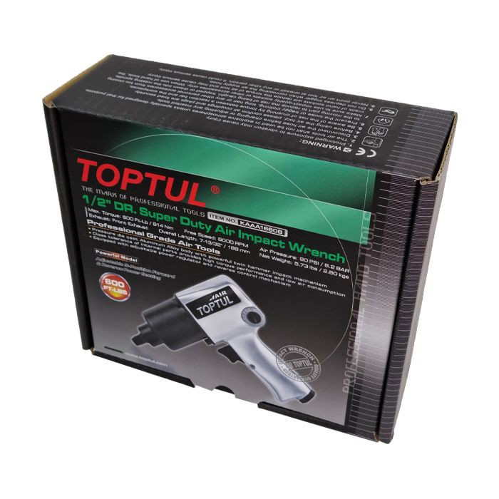 آچار بکس بادی تاپ تول مدل SMT-TOPTUL-1/2 INCH-1660B-IMPACTWRENCH آچار بکس بادی تاپ تول مدل SMT-TOPTUL-1/2 INCH-1660B-IMPACTWRENCH