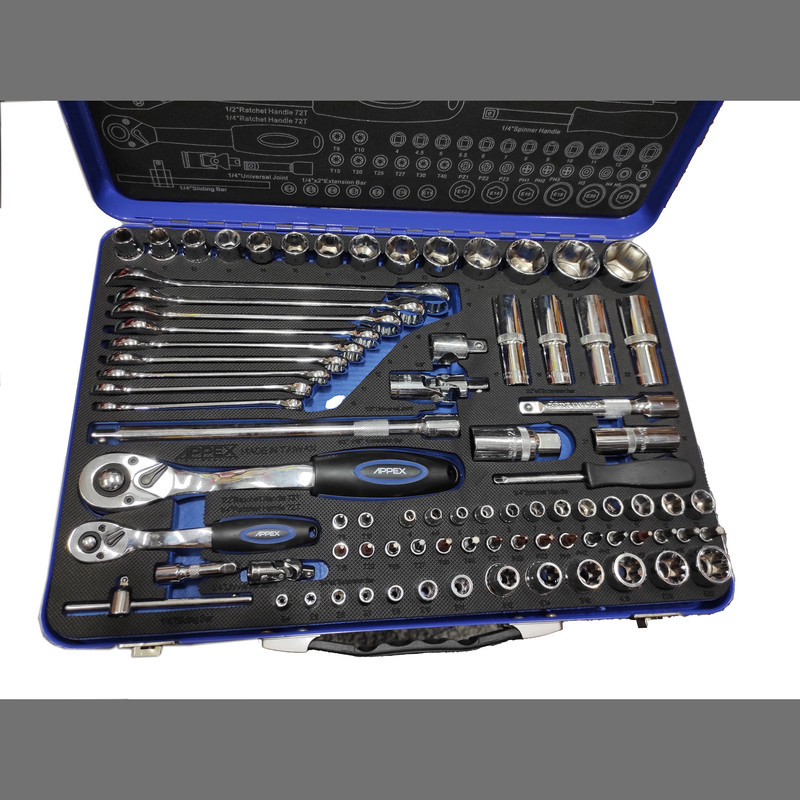 آچار بکس اپکس کد SMT-apx158282pcs مجموعه 82 عددی آچار بکس اپکس کد SMT-apx158282pcs مجموعه 82 عددی