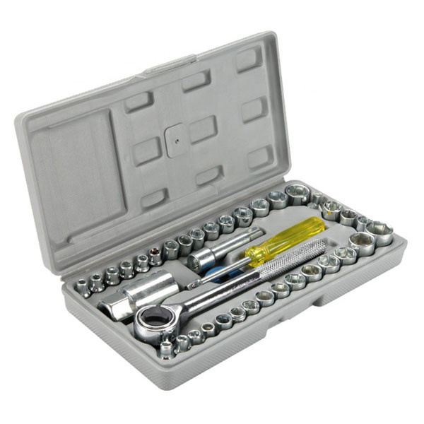 مجموعه 40 عددی آچار بکس و دسته آچار آیوا مدل AR-AW40 مجموعه 40 عددی آچار بکس و دسته آچار آیوا مدل AR-AW40