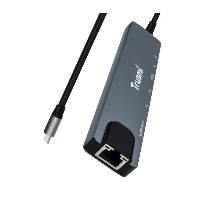 هاب 8 پورت USB-C تراسمی مدل DS01-02 هاب 8 پورت USB-C تراسمی مدل DS01-02