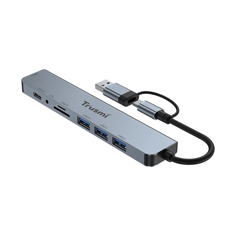 هاب 8 پورت USB-C تراسمی مدلDS01-01 هاب 8 پورت USB-C تراسمی مدلDS01-01