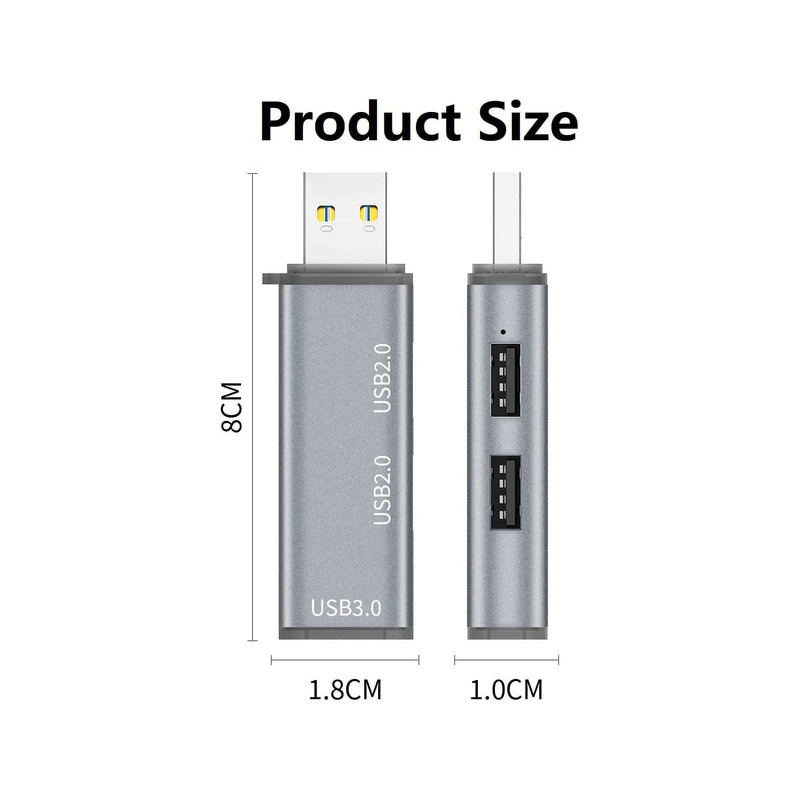 هاب 3 پورت USB 3.0 مجنتیک مدل ADS-302A هاب 3 پورت USB 3.0 مجنتیک مدل ADS-302A