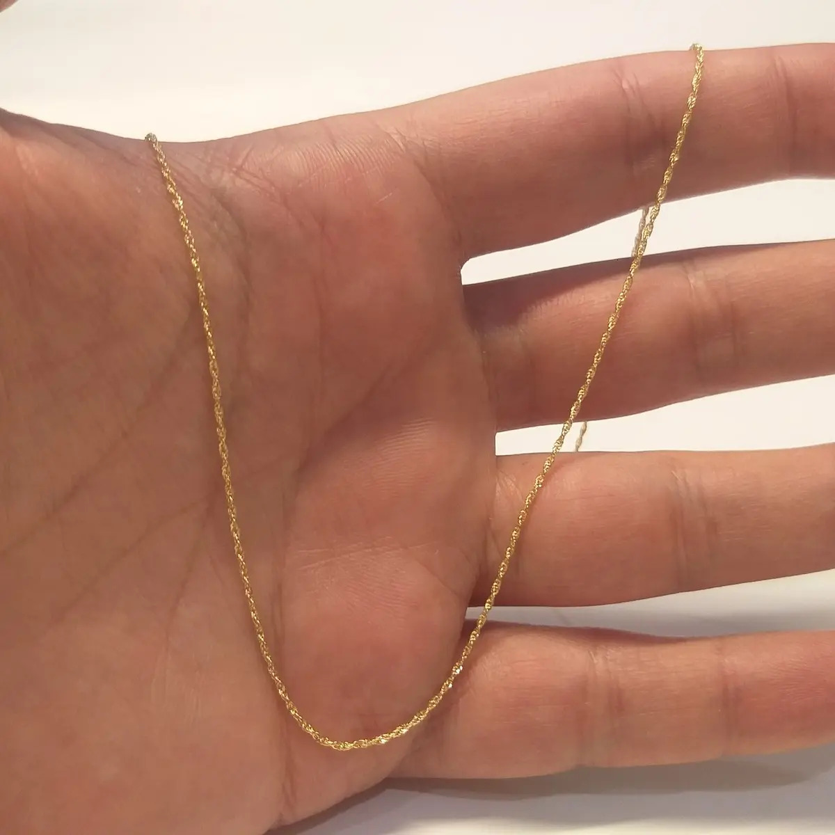 زنجیر طلا 18 عیار زنانه طنابی سایز 40 کد 508