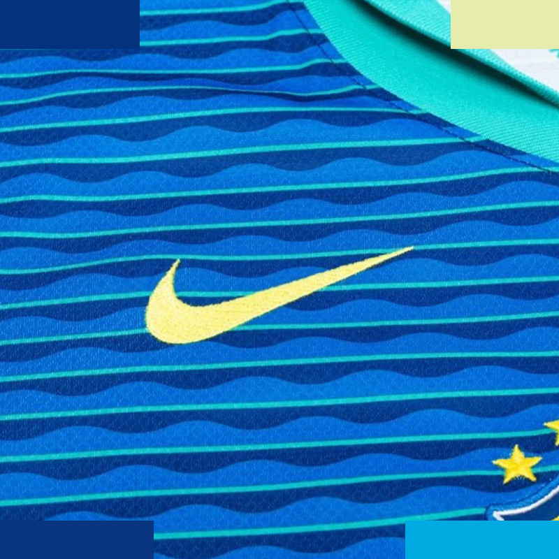 تی شرت ورزشی مردانه مدل برزیل Away 2024 آبی تی شرت ورزشی مردانه مدل برزیل Away 2024 آبی