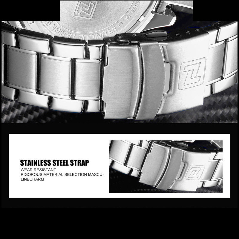 ساعت مچی عقربهای مردانه نیوی فورس مدل NF9089M -S-W ساعت مچی عقربهای مردانه نیوی فورس مدل NF9089M -S-W