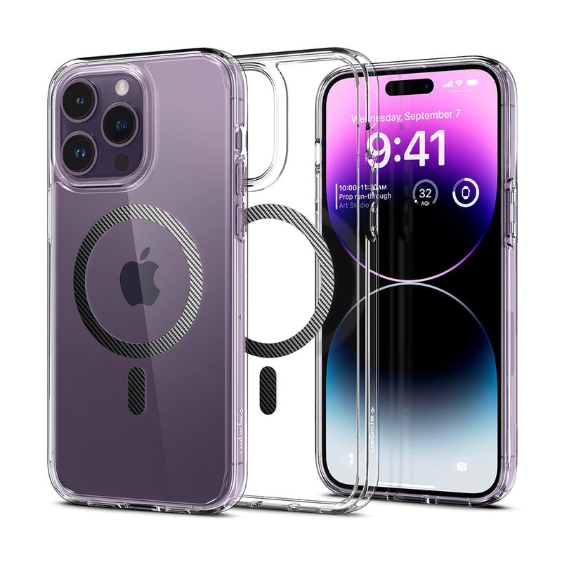 کاور اسپیگن مدل Ultra Hybrid MagFit Carbon Fiber مناسب برای گوشی موبایل اپل iPhone 14 Pro Max کاور اسپیگن مدل Ultra Hybrid MagFit Carbon Fiber مناسب برای گوشی موبایل اپل iPhone 14 Pro Max