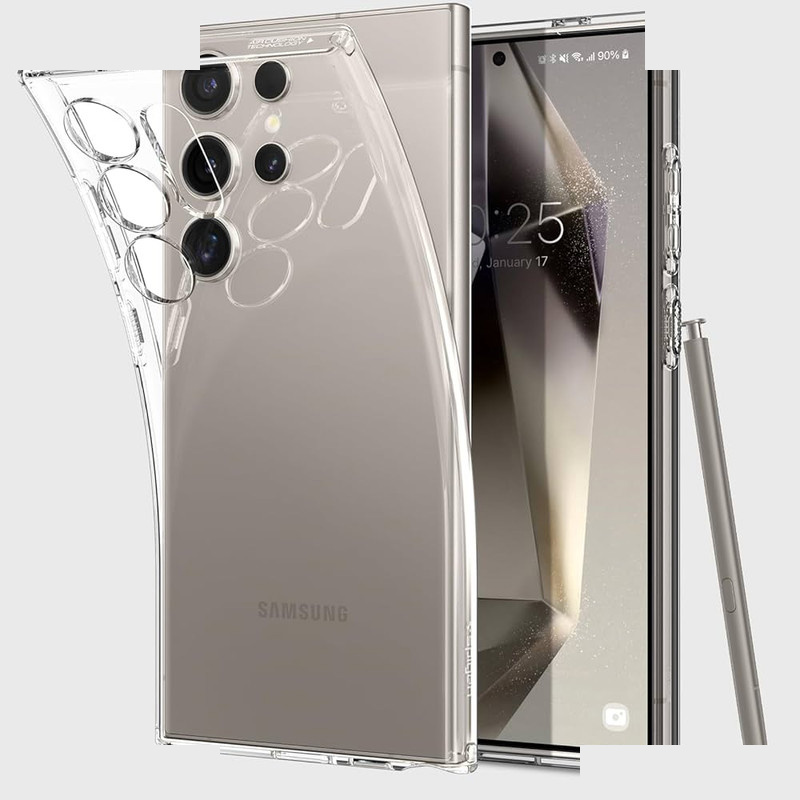 کاور اسپیگن مدل ultra hybrid silicon مناسب برای گوشی موبایل سامسونگ galaxy s24ultra کاور اسپیگن مدل ultra hybrid silicon مناسب برای گوشی موبایل سامسونگ galaxy s24ultra