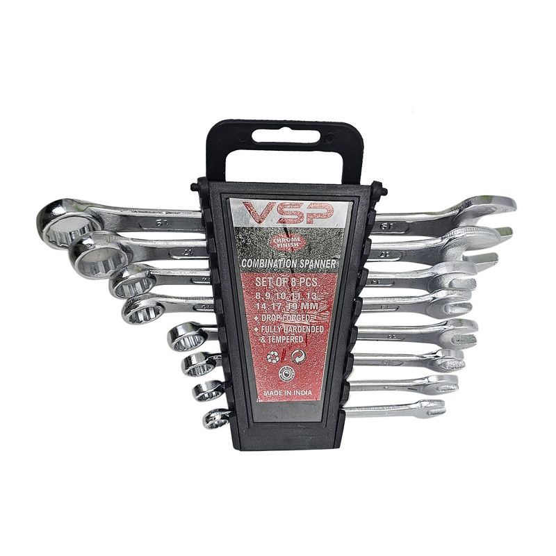 آچار یکسر تخت و یکسر رینگی وی اس پی مدل vsp8 مجموعه 8 عددی آچار یکسر تخت و یکسر رینگی وی اس پی مدل vsp8 مجموعه 8 عددی