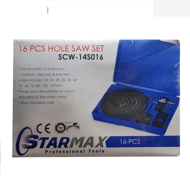 مجموعه 16 عددی مته گردبر استارمکس مدل SCW-14S016 مجموعه 16 عددی مته گردبر استارمکس مدل SCW-14S016