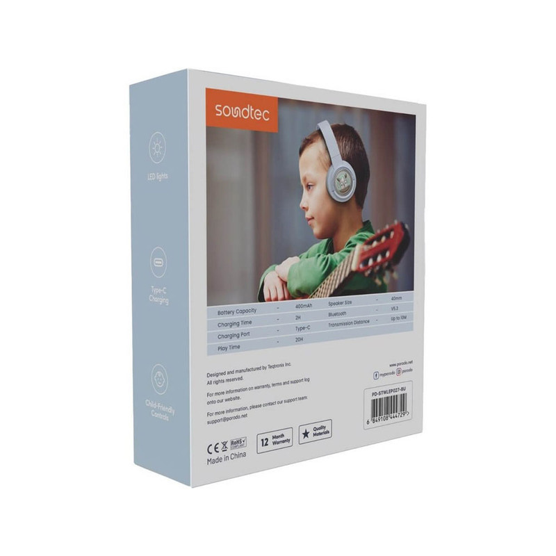 هدفون بیسیم پرودو مدل Porodo Moose Wireless Kids Headphone هدفون بیسیم پرودو مدل Porodo Moose Wireless Kids Headphone