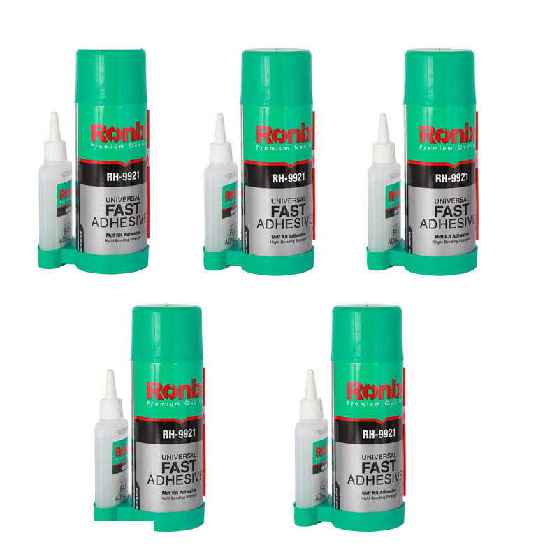 چسب فوری رونیکس مدل RH-9921G حجم 400 میلی لیتر بسته 5 عددی چسب فوری رونیکس مدل RH-9921G حجم 400 میلی لیتر بسته 5 عددی