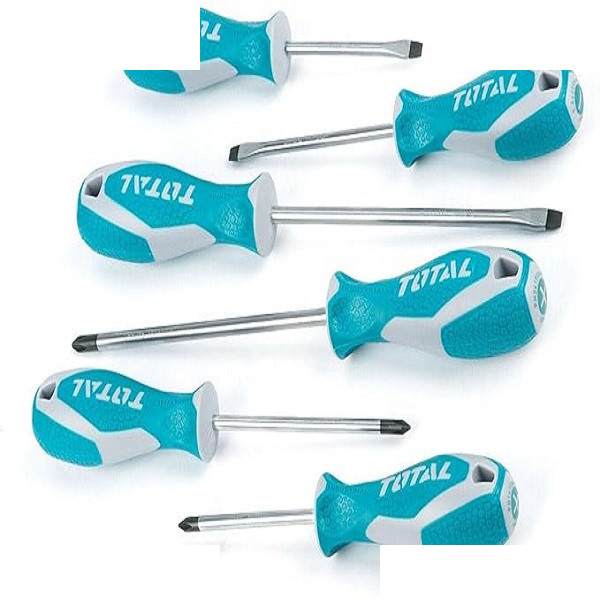پیچ گوشتی توتال مدل THT250606 مجموعه 6 عددی پیچ گوشتی توتال مدل THT250606 مجموعه 6 عددی