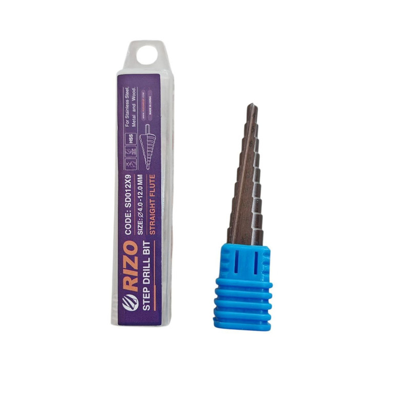 مته کاجی مخروطی ریزو مدل SD012X9 سایز 4 - 12 میلیمتر مته کاجی مخروطی ریزو مدل SD012X9 سایز 4 - 12 میلیمتر