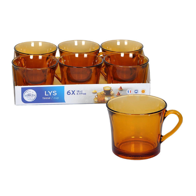 فنجان و نعلبکی دورالکس مدل 1800 بسته 12 عددی فنجان و نعلبکی دورالکس مدل 1800 بسته 12 عددی